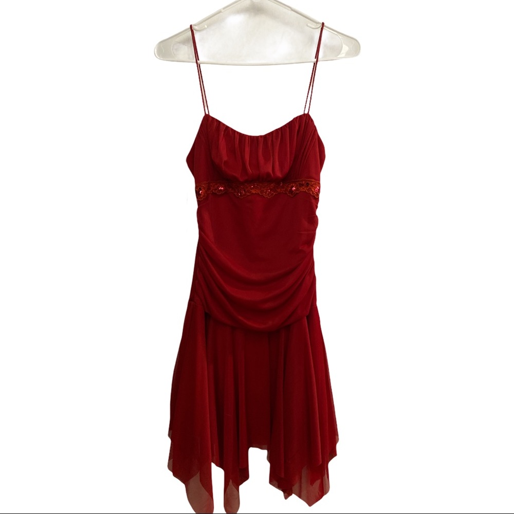 (SOLD on depop) Vintage 90s red party dress